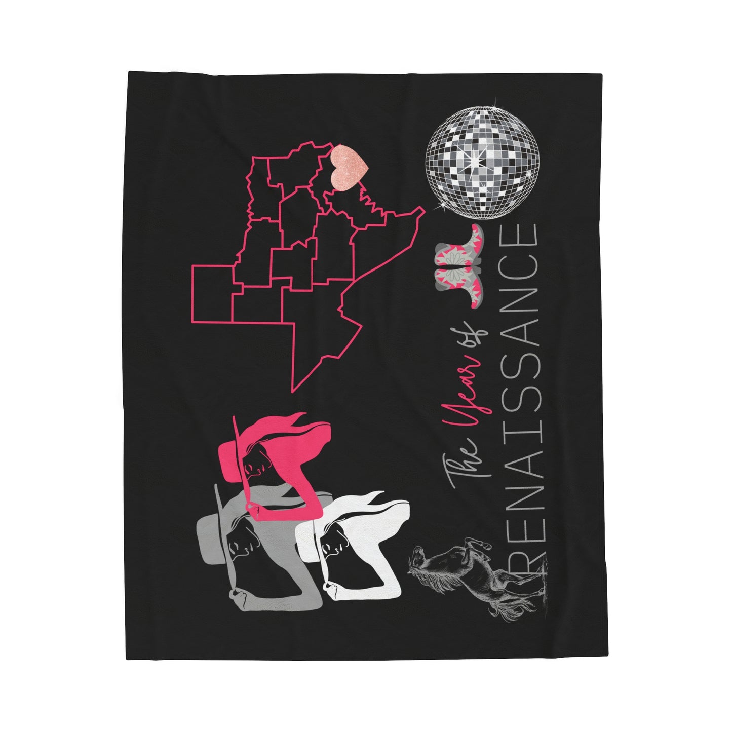 The Year of Renaissance | State of Texas | Velveteen Plush Blanket