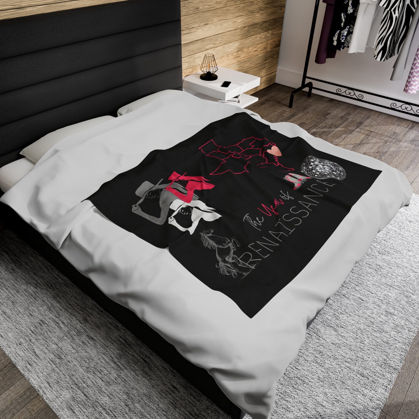 The Year of Renaissance | State of Texas | Velveteen Plush Blanket