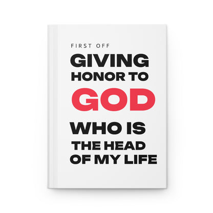 "Giving Honor" Hardcover Gratitude Journal