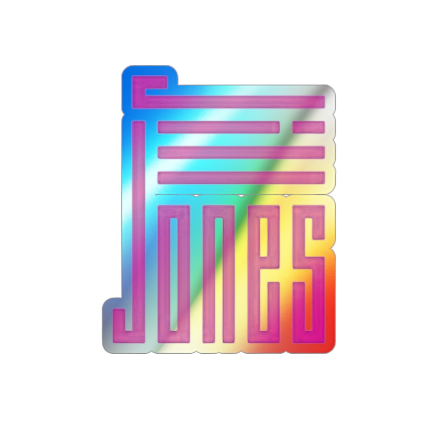 Jill Jones | Original Logo - Holographic Die-cut Sticker