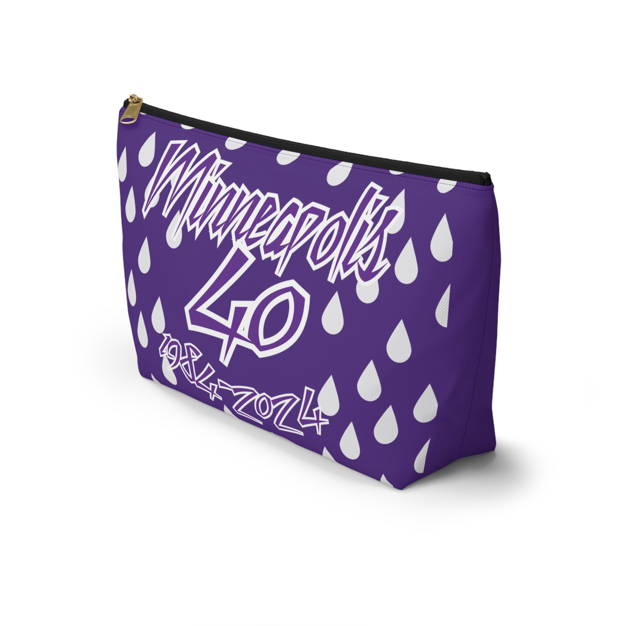 Jerome Benton - "Rollin' With Rome" meets "Minneapolis 40 | 1984-2024" Travel Bag (Purple)