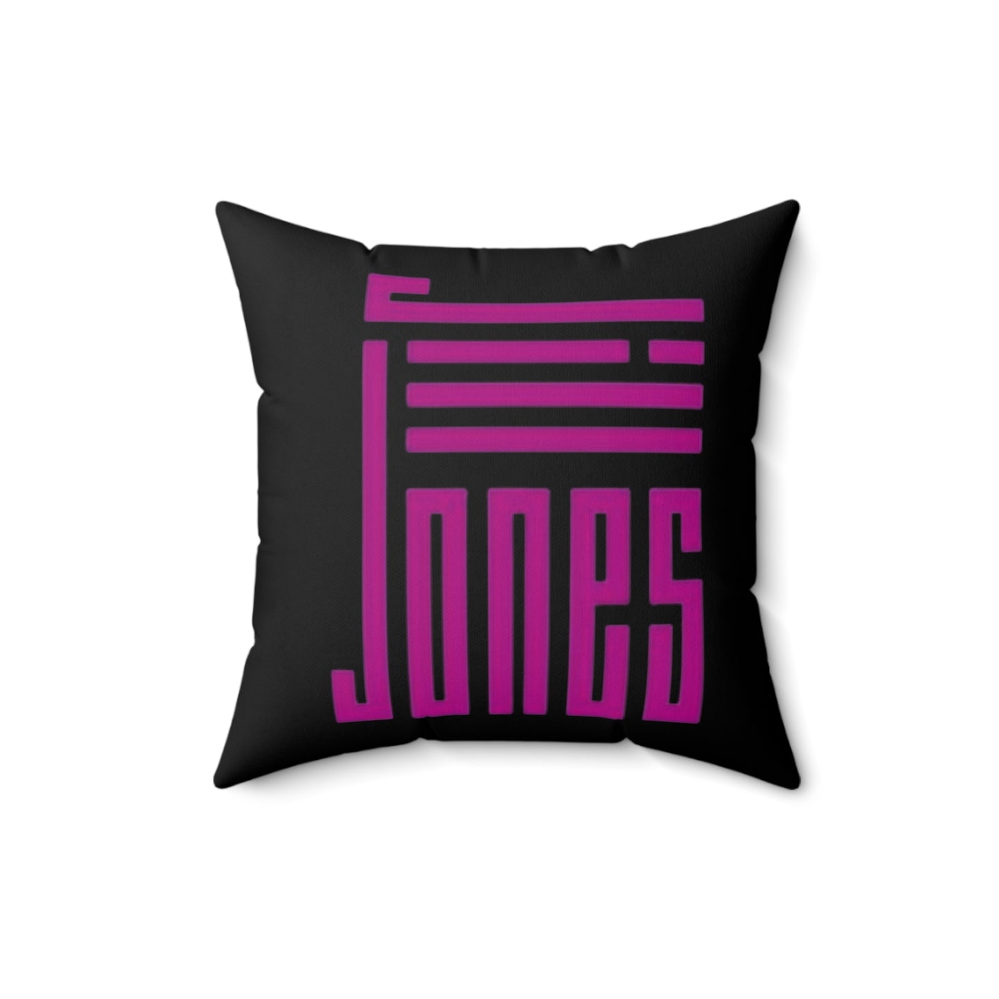 Jill Jones | Original Logo - Square Pillow (Onyx)