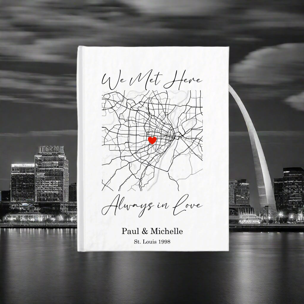 We Met Here | Customized Journal