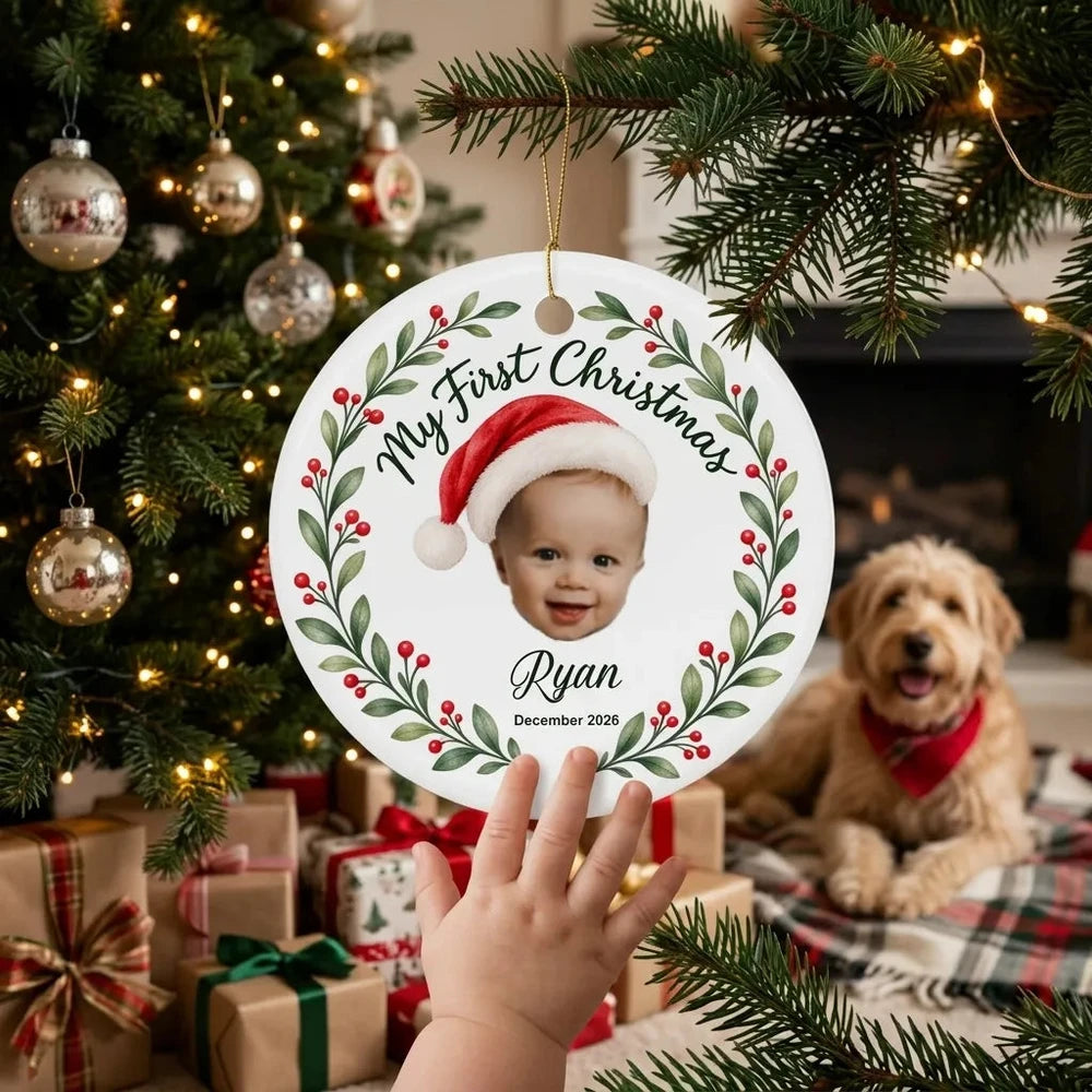 Baby's First Christmas Personalized Ornament – Custom Holiday Keepsake Gift