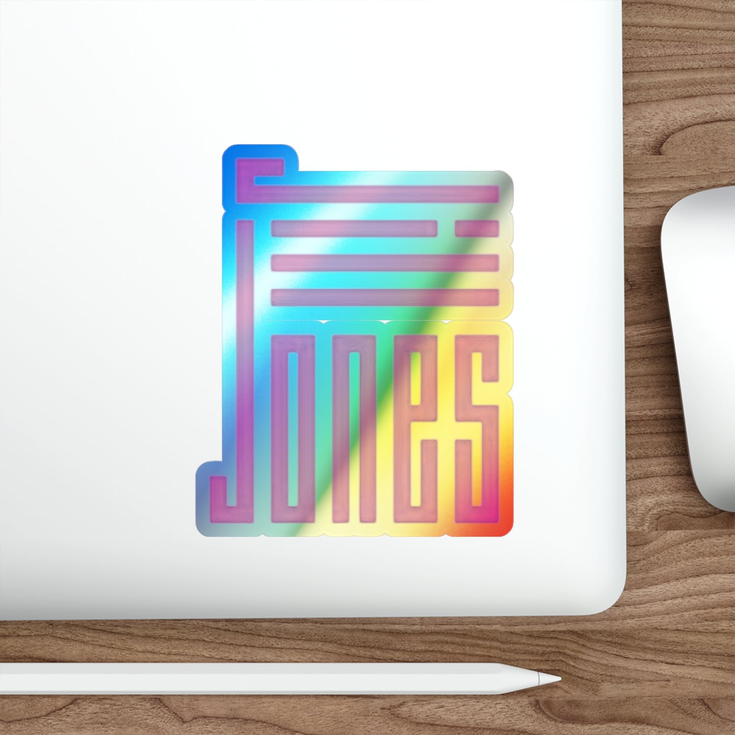 Jill Jones | Original Logo - Holographic Die-cut Sticker