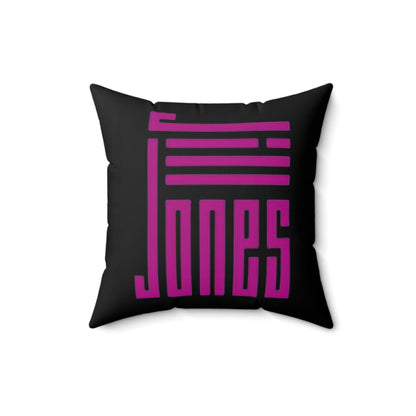 Jill Jones | Original Logo - Square Pillow (Onyx)