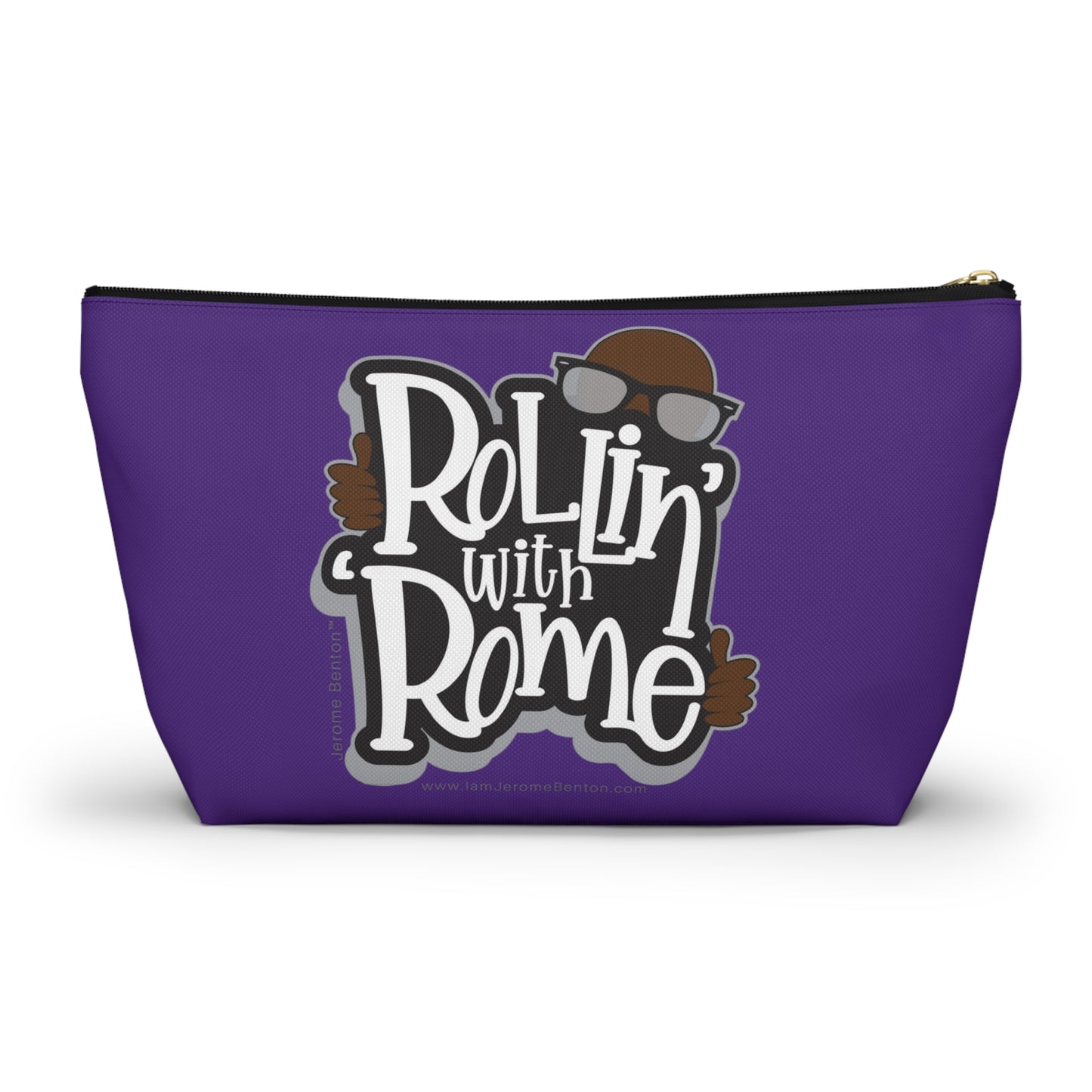 Jerome Benton - "Rollin' With Rome" meets "Minneapolis 40 | 1984-2024" Travel Bag (Purple)