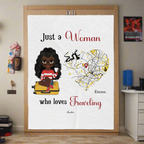 ✈️Travel Girl | Customized Velveteen Plush Blanket ⛵