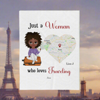 ✈️Travel Girl | Customized Velveteen Plush Blanket ⛵