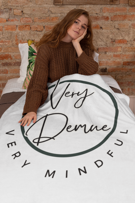 Very Demue, Very Mindful | Trending Velveteen Plush Blanket