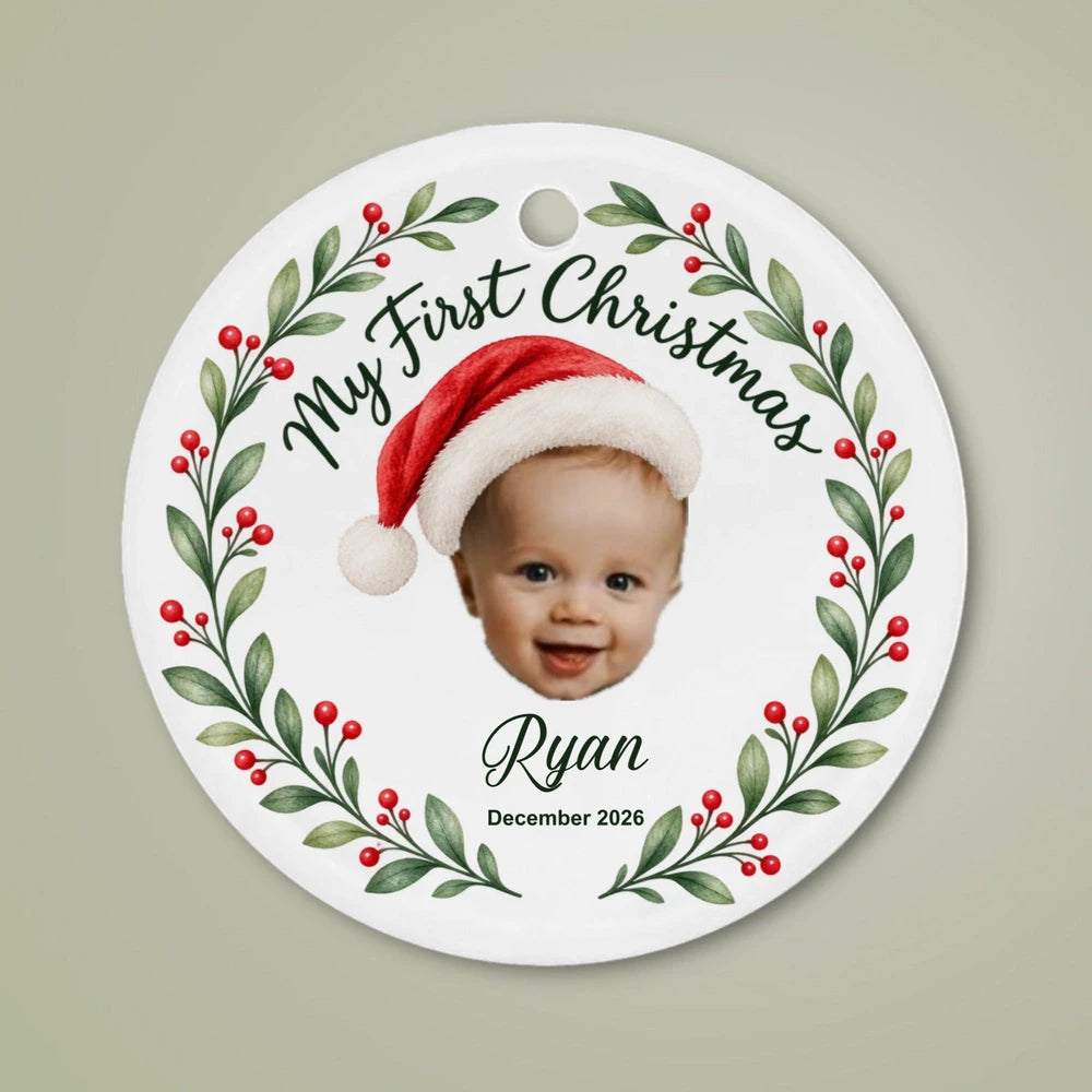 Baby's First Christmas Personalized Ornament – Custom Holiday Keepsake Gift