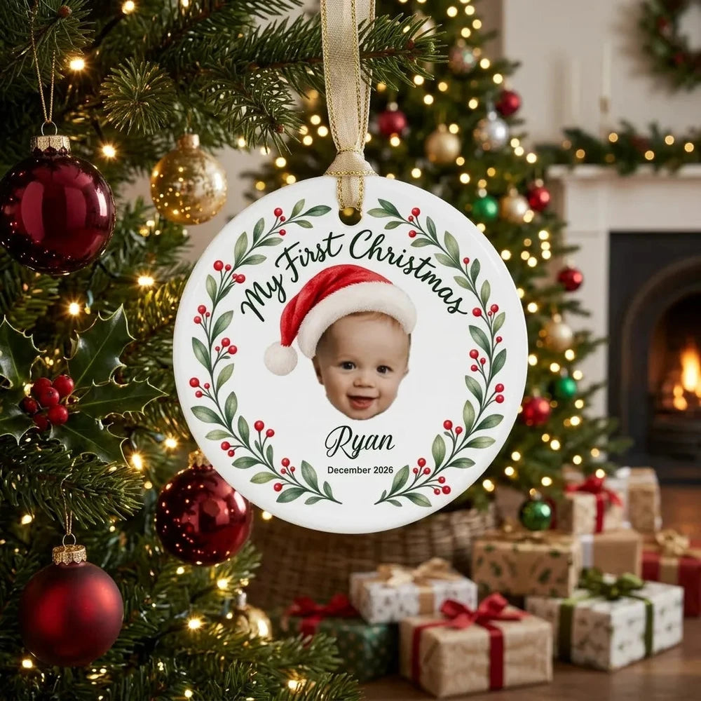 Baby's First Christmas Personalized Ornament – Custom Holiday Keepsake Gift