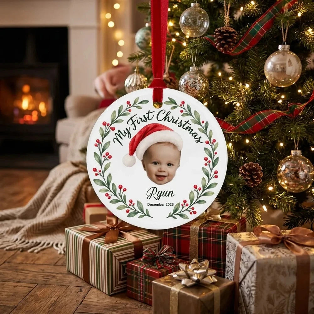 Baby's First Christmas Personalized Ornament – Custom Holiday Keepsake Gift