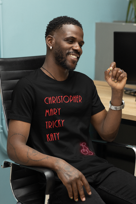 Jerome Benton - "Christopher, Mary, Tricky, Katy"  Special Edition T-Shirt - Sized for All